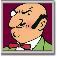 Cuadro de Tintin 29x29 cm