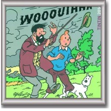 Cuadro de Tintin 29x29 cm