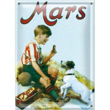 Postal Metalica Chocolates Mars