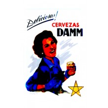 Placa Cerveza Damm