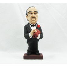 Caricatura El Padrino Vito Corleone