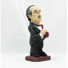 Caricatura El Padrino Vito Corleone