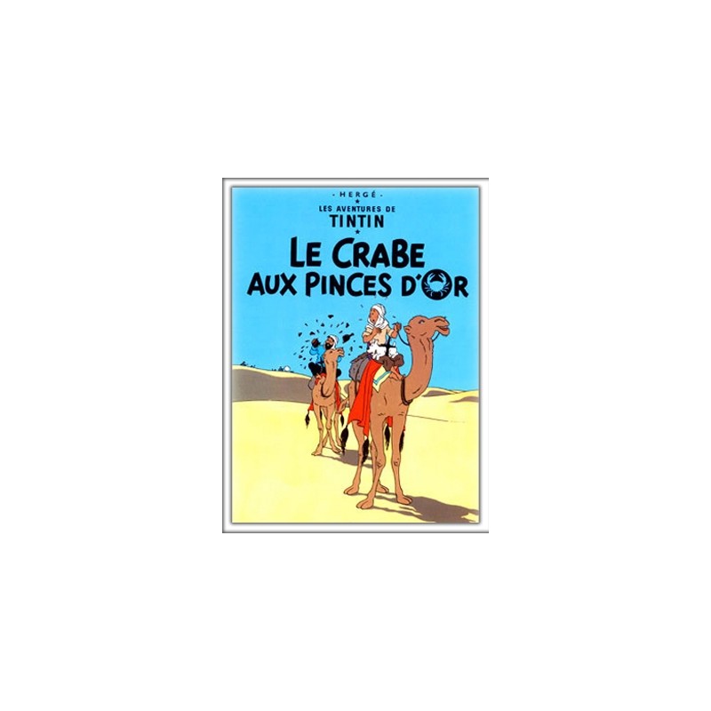 Cuadro de Tintin Portada El cangrejo de las pinzas de oro