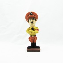 Caricatura Chaplin en el gran dictador