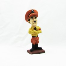 Caricatura Chaplin en el gran dictador
