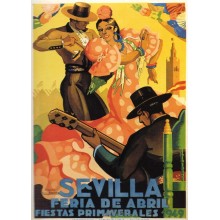 Postal Metalica Sevilla Feria de Abril