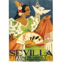 Postal Metalica Sevilla Feria de Abril 1952