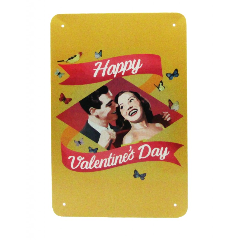 Placa Happy Valentine's Day
