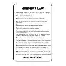 Postal Metalica Las leyes de murphy