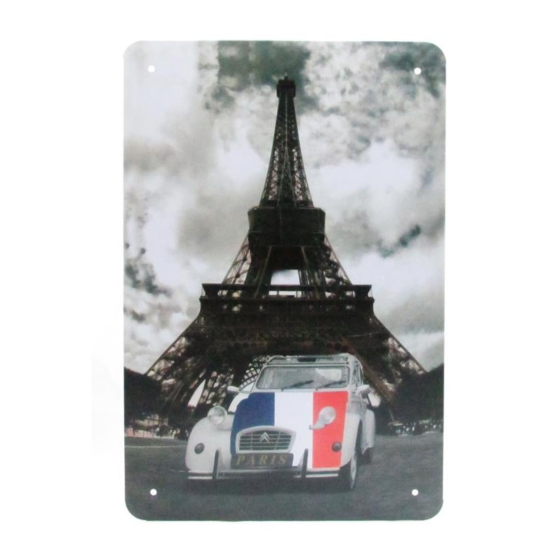 Placa metálica 2cv en Paris