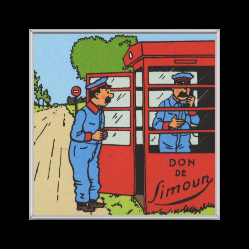 Cuadro de Tintin de vaquero