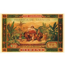Postal Metalica Fabrica de tabacos Habana