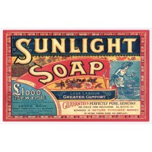 Postal Metalica Jabon Sunlight Soap