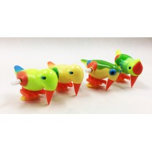 Pajaros carpinteros (Plástico a cuerda)