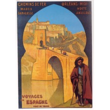 Postal Metalica Viajes por España