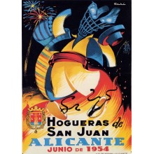 Postal Metalica Hogueras de San Juan
