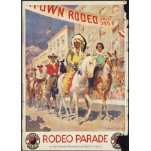 Postal Metalica Indios Rodeo Parade