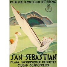Postal Metalica San Sebastian Patronato Nacional de Turismo