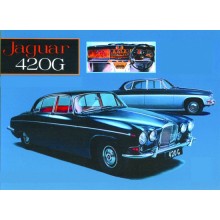 Postal Metalica Coche Jaguar 420G
