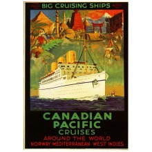 Postal Metalica Canadian Pacific