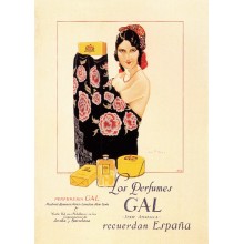 Postal Metalica Perfumes Gal