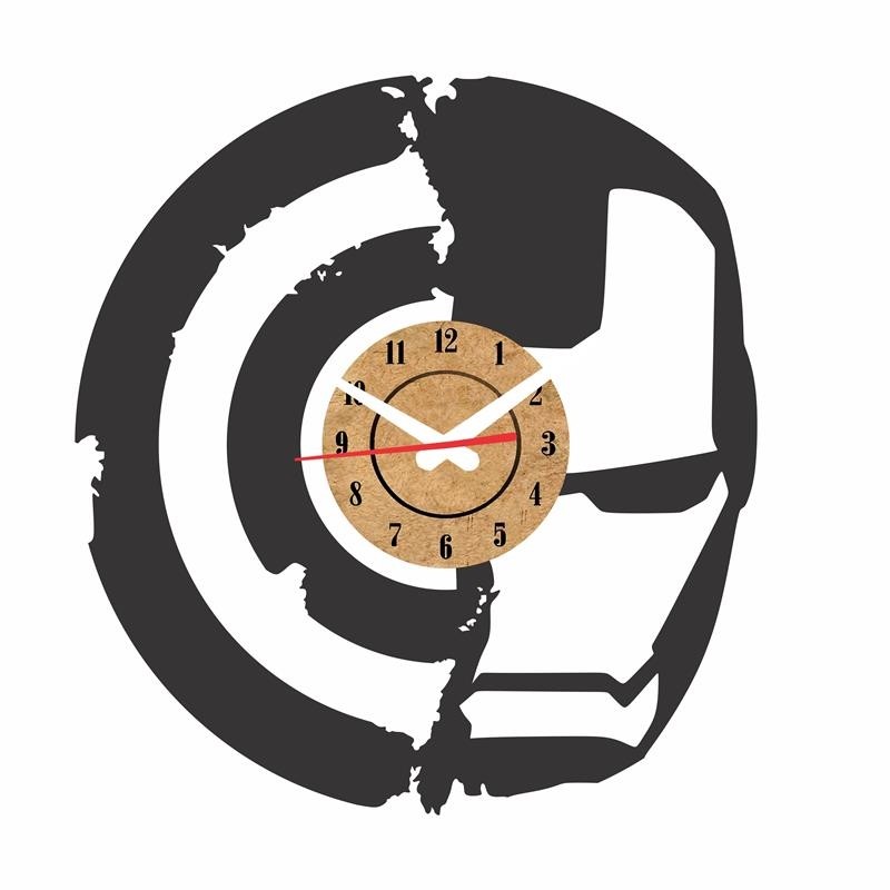 Reloj vinilo IronMan Y Capitan America (Los vengadores)
