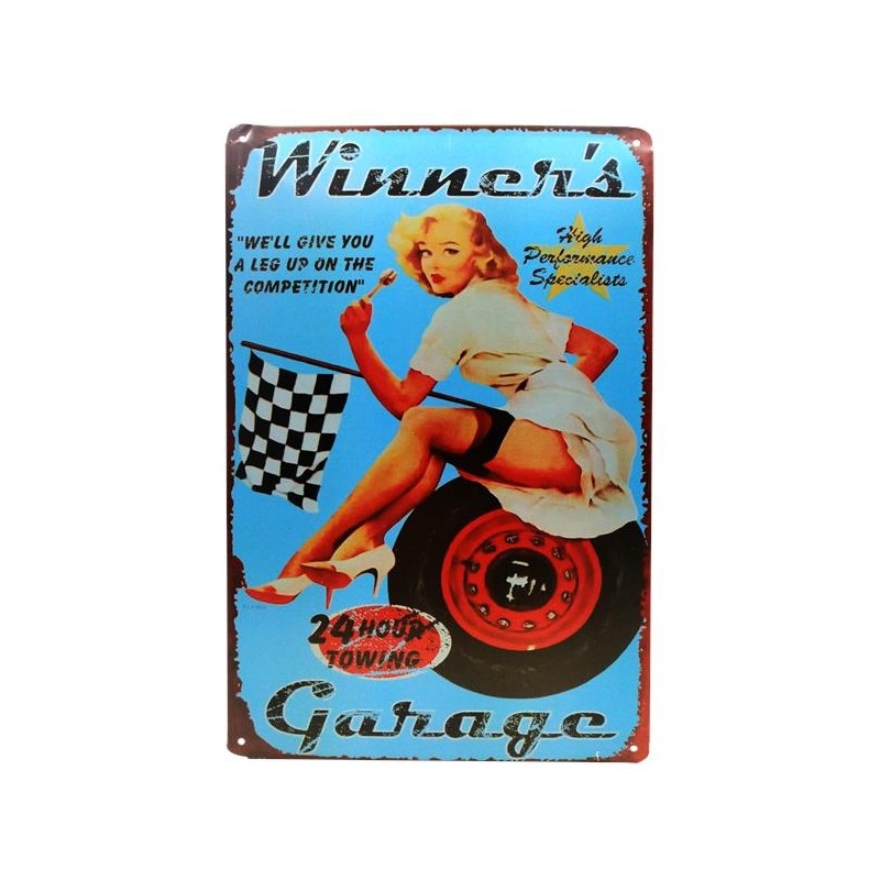 Placa garaje del campeon 