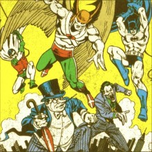 Batman robin vs pingüino y Joker