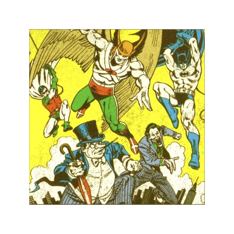 Batman robin vs pingüino y Joker