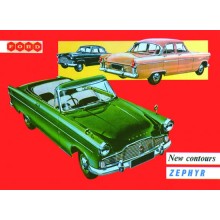Postal Metalica Coche Ford Zephyr