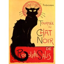 Postal Metalica Chat Noir