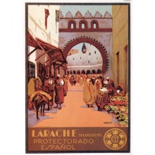 Postal Metalica Larache Marruecos