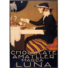 Postal Metalica Chocolates Amatller