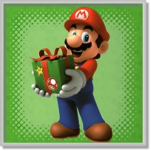 Mario Bros con un regalo