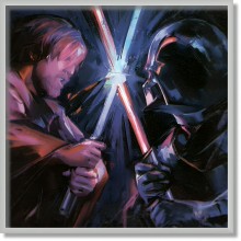 Star wars Darth Vader vs Obiwan Kenobi
