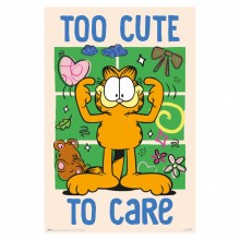 Cuadro Garfield Too Cute To Care