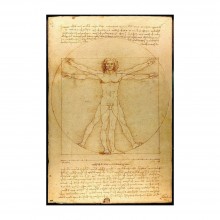 Cuadro Hombre de Vitruvio de Leonardo da Vinci
