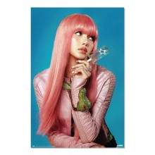 Cuadro Lisa de Blackpink pelo rosa