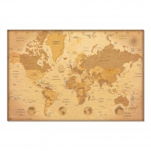 Cuadro Mapa del mundo vintage