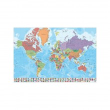Cuadro Mapa del mundo en italiano
