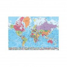 Cuadro Mapa del mundo en portugués