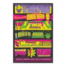 Cuadro Marvel cartel de lucha libre