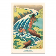 Cuadro Cascada japonesa de Hokusai