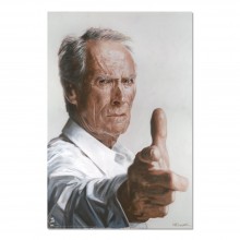 Cuadro Sebastian Krüger Clint Eastwood