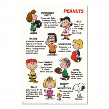 Cuadro Snoopy y los personajes de Peanuts