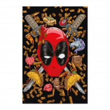 Cuadro Deadpool Bullets and Chimichangas