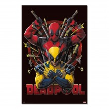 Cuadro Deadpool y Lobezno multiverso