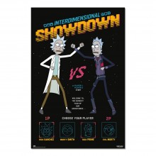 Cuadro Rick y Morty duelo interdimensional