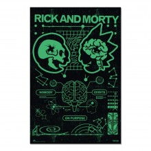 Cuadro Rick y Morty Nobody Exists on Purpose
