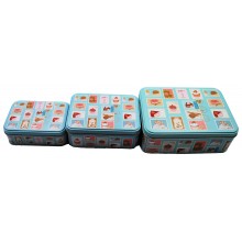Pack de tres cajas de pasteles